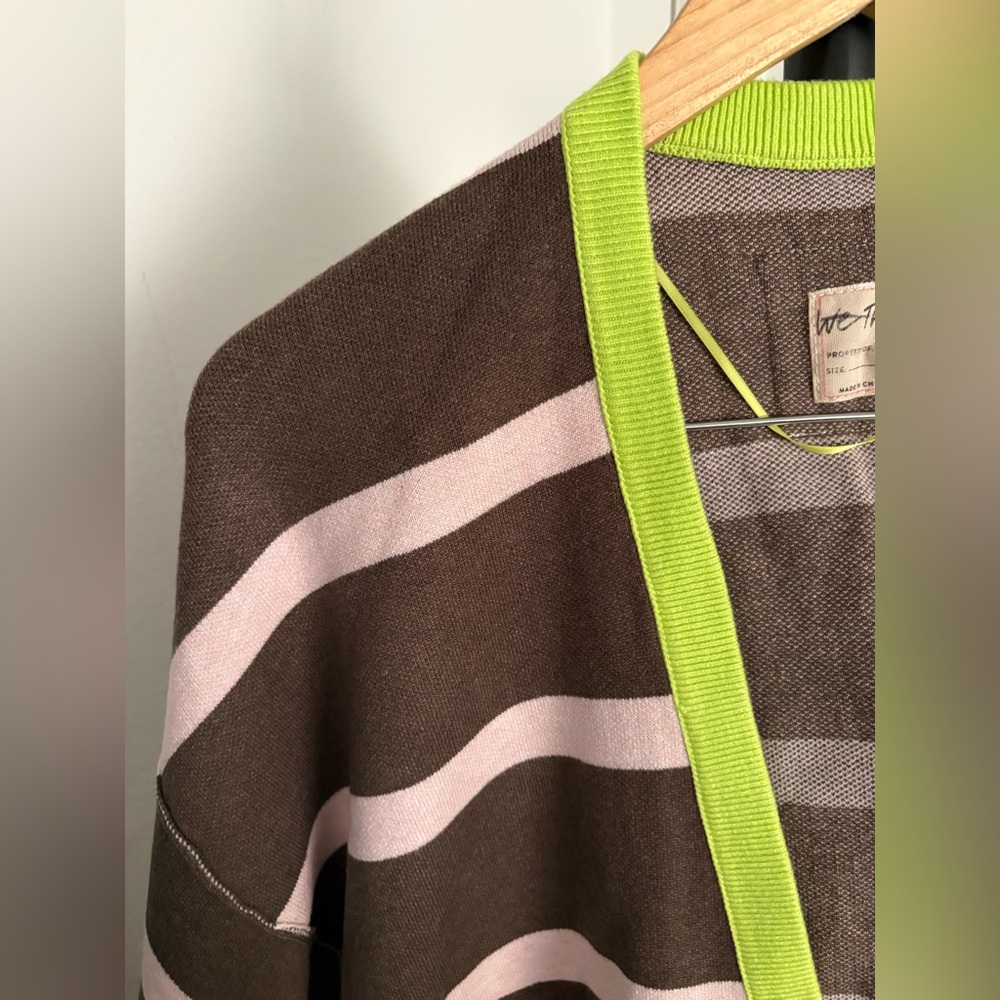 NWT FREE PEOPLE WE THE FREE Manny Cardi Brown MSRP $248 Size XS Oversized - Picture 7 of 8